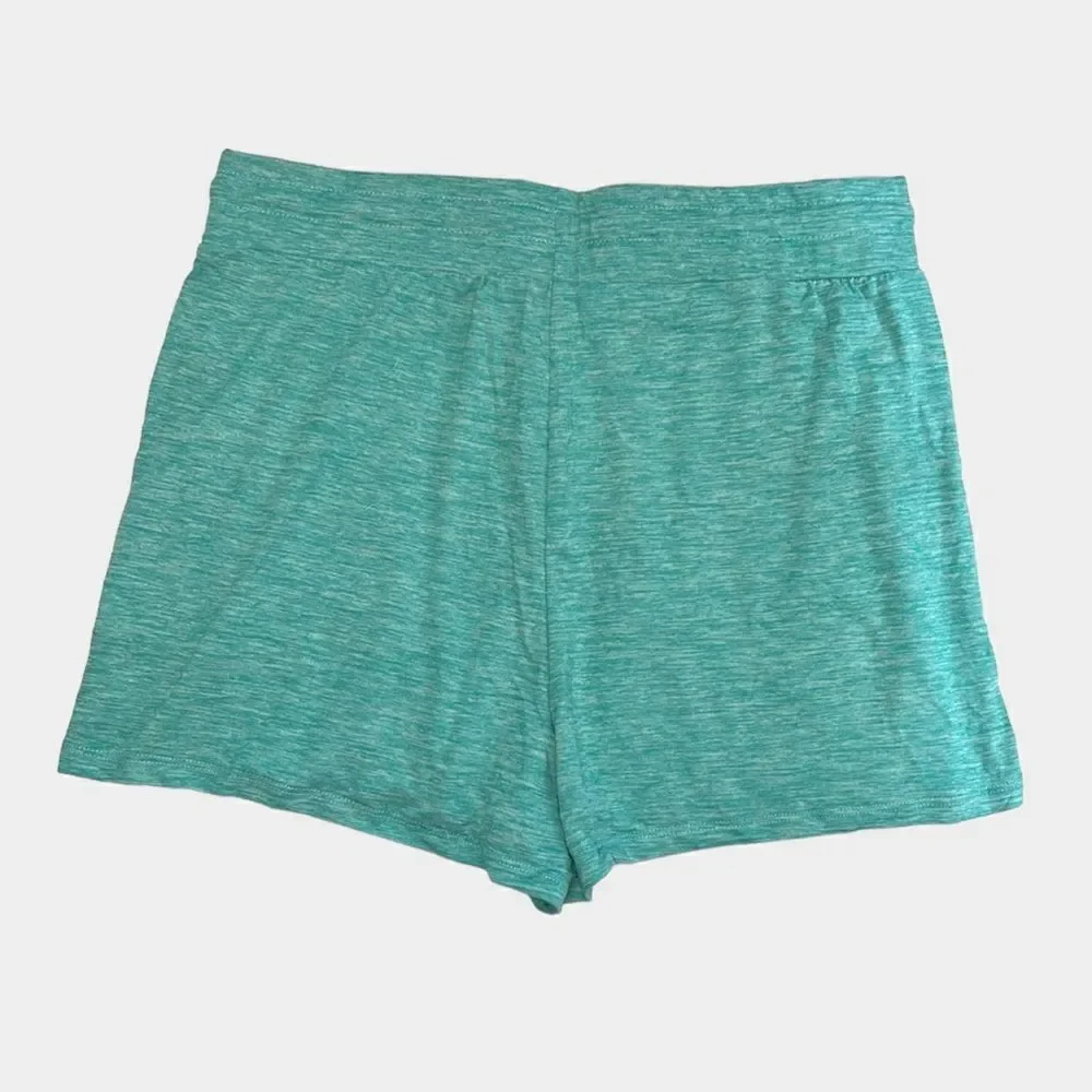 H Halston Studio Women’s Lagoon Space Dye Lounge Shorts Size Medium
